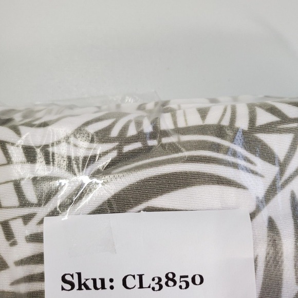 Chicos Travelers Women Leaf Cardigan Size 3 US 16 18 White Green Slinky Stretchy - Picture 12 of 12